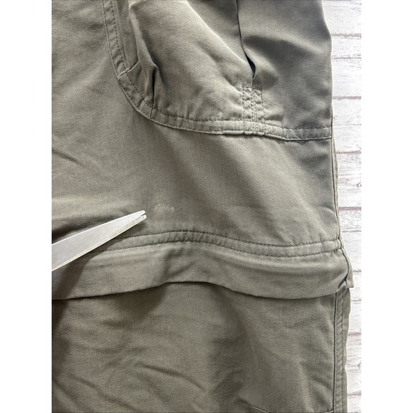 Columbia Titanium Men's Convertible Pants 36x30 Green Cargo Hiking Nylon Outdoor - Picture 3 of 13